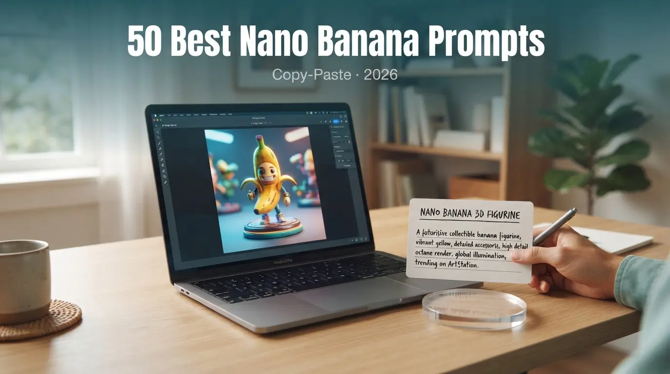 50 Best Nano Banana Prompts (Copy-Paste, 2026)